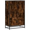 Highboard Smoked Oak 68 x 35 x 106.5 cm Wood Based Panel Metal