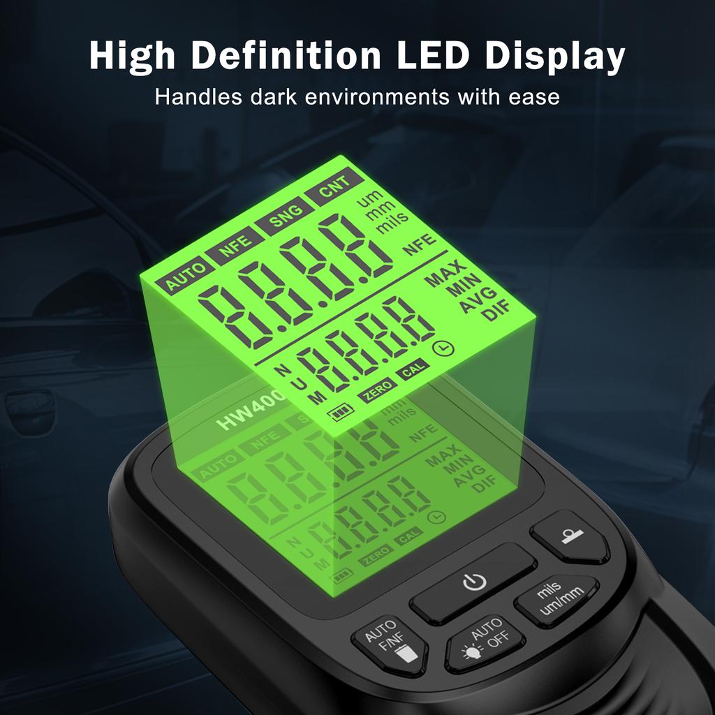 Paint Thickness Gauge Car Coating Thickness Meter for Used Car Buyers Paint Mil Thickness Meter Gauge Check The Car's Original Coating