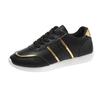 Fashion Women Sneakers Golden PU Leather Platform Shoes Outdoor Large Size Casual Sport Shoes Woman Vulcanized Shoes Zapatillas Mujer