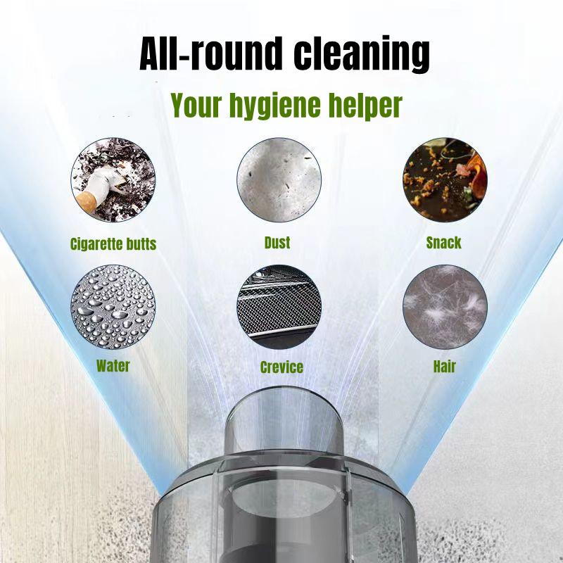 Новый беспроводной автомобильный ручной пылесос 120 Вт, мощный портативный мощный пылесос для влажной и сухой уборки с умной зарядкой, автомобильный бытовой пылесос