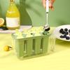 Форма для мороженого 8 ячеек Пищевой силикон Легко вынимается DIY Летняя мороженица Форма для эскимо Контейнер для палочек для мороженого Кухонные принадлежности