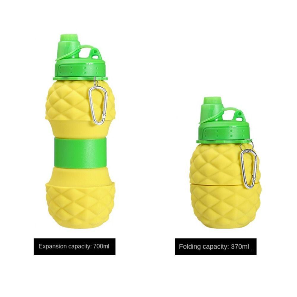 Fruit Shape Pineapple Sport Bottle Pineapple Collapsible Water Bottles Outdoor