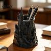 Decorative Pen Holder Castle Shape Holder, 3D Printed Desk Organizer for Pens, Pencils, Pencil Makeup Brushes, Storage Cup Home Office