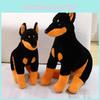 Cute And Cuddly Doberman Plush Doll Ideal For Children Birthday Celebrations