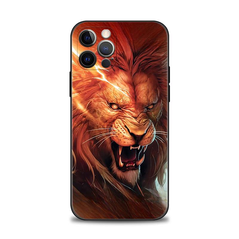 Чехол для телефона с изображением животного тигра и льва для iPhone Samsung Galaxy Redmi Xiaomi Oppo OnePlus Note SA 7 8 9 10 11 12 13 14 20 21 22 23 53 54 Pro Max Ultra