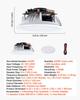 Bluetooth Ceiling Speakers, 203.2mm, In Ceiling & In-Wall Speaker System with Amplifier, 2-Way Flush Mount Speakers, for Damp Humid Placement, Home