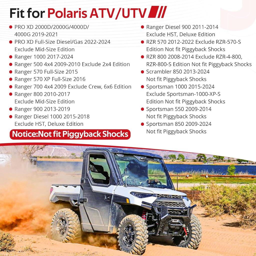 Комплект втулок амортизаторов JAVIK передние и задние для Polaris Ranger 1000/900/800/Дизель RZR 800/570 Sportsman 1000/850/550 Scrambler 850 PRO-XD