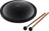 MEINL Sonic Energy Collection Small Steel Tongue Drum, F Minor, 7-inch, Black, SSTD1BK (Includes Storage Bag and Mallets)