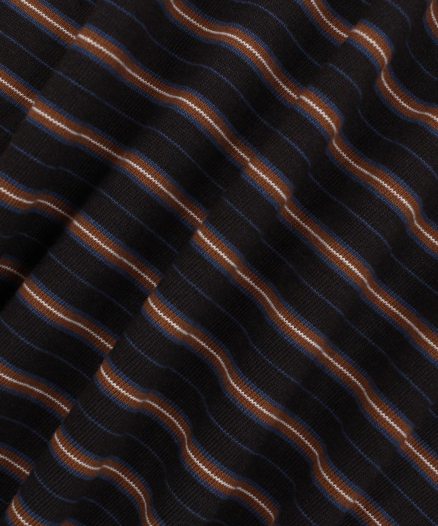 CAMEL WORK Hazel Stripe Pocket Short Sleeve T-Shirt (Black)