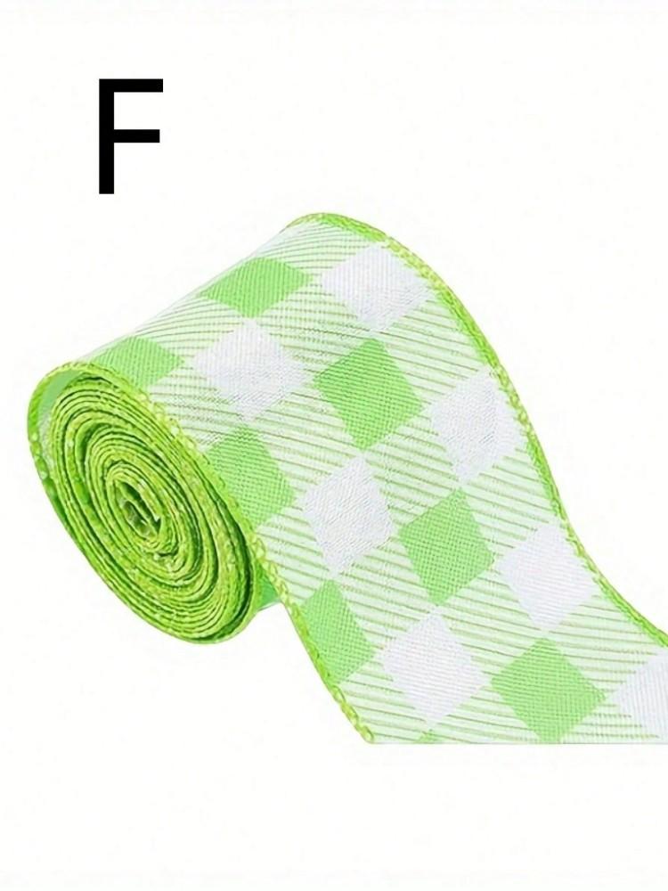 Easter Flower Daisy Ribbon Dotted Ribbon Checkered Ribbon Wave Pattern Fabric Ribbon Size 5 1 Roll