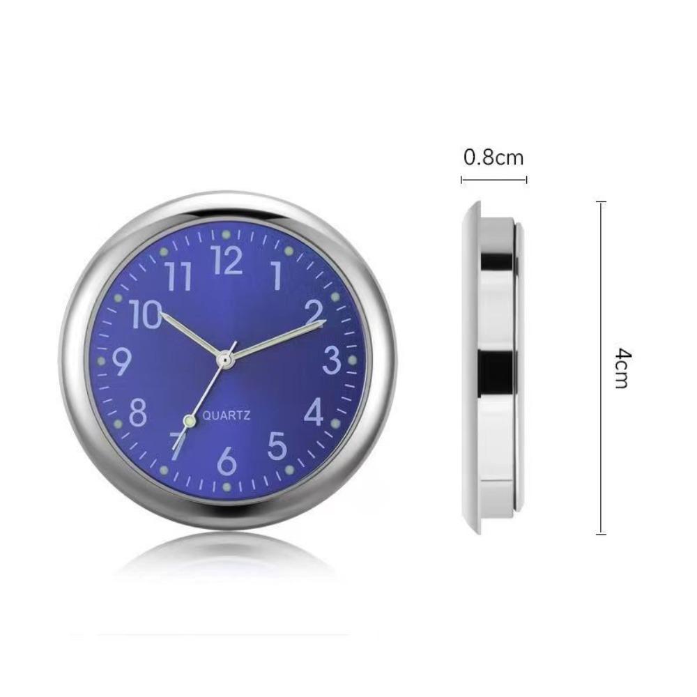 1Pc White Stick on Blue Car Vent Clocks Car Assessories Parts Dashboard Car Clock For Car