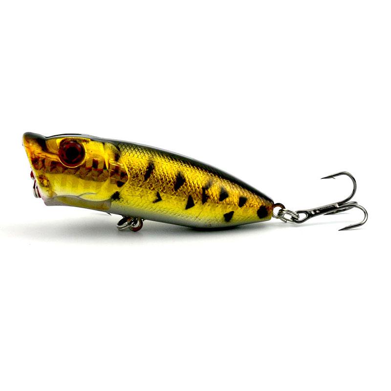 1pc Hengjia 11g/6.5cm Topwater Floating Popper Bait Fishing Lure for Trout