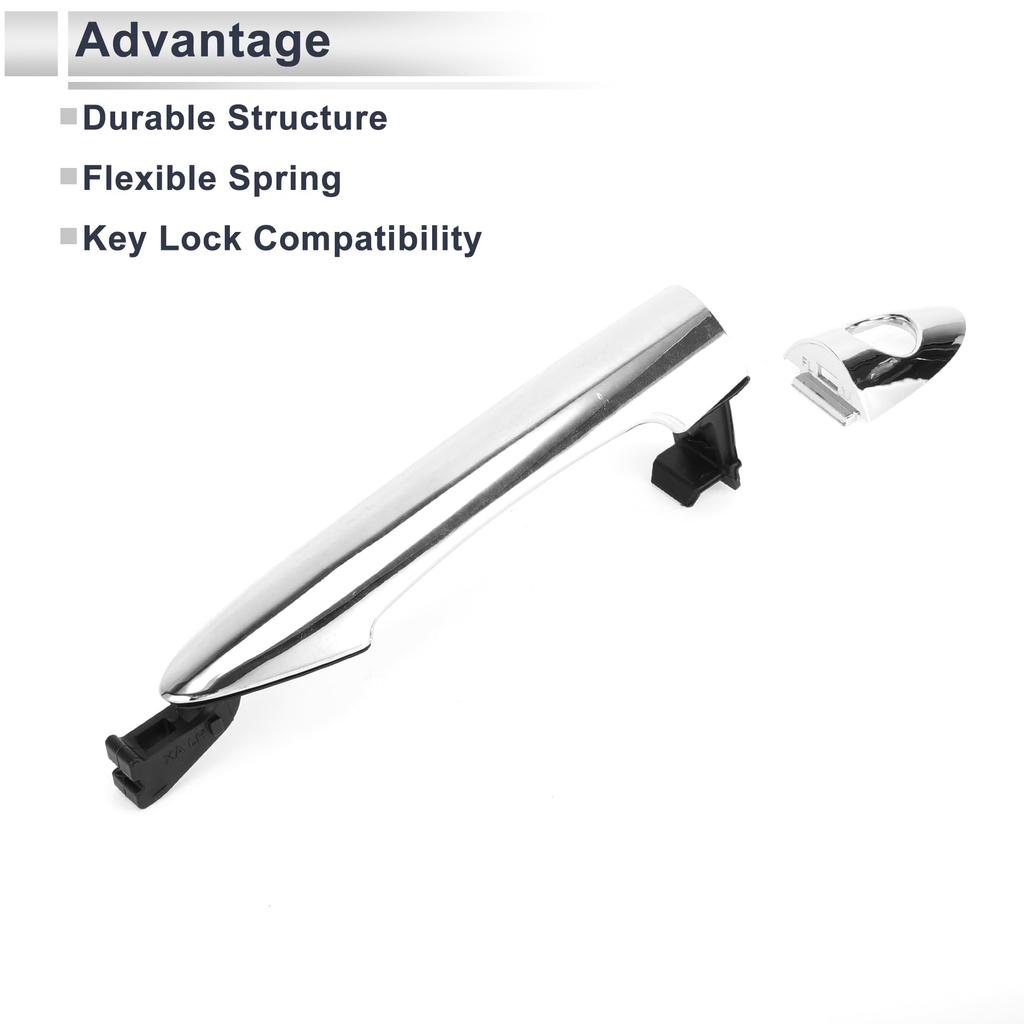 RATCHROLL Передняя левая наружная дверная ручка для Kia Прочная замена детали двери Номер детали 1 шт. 2011-2015 Picanto, Ручка, 826511Y020, АБС,