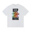 Motion Trail Roller Skater Retro Graphic Oversized Heavyweight TShirt