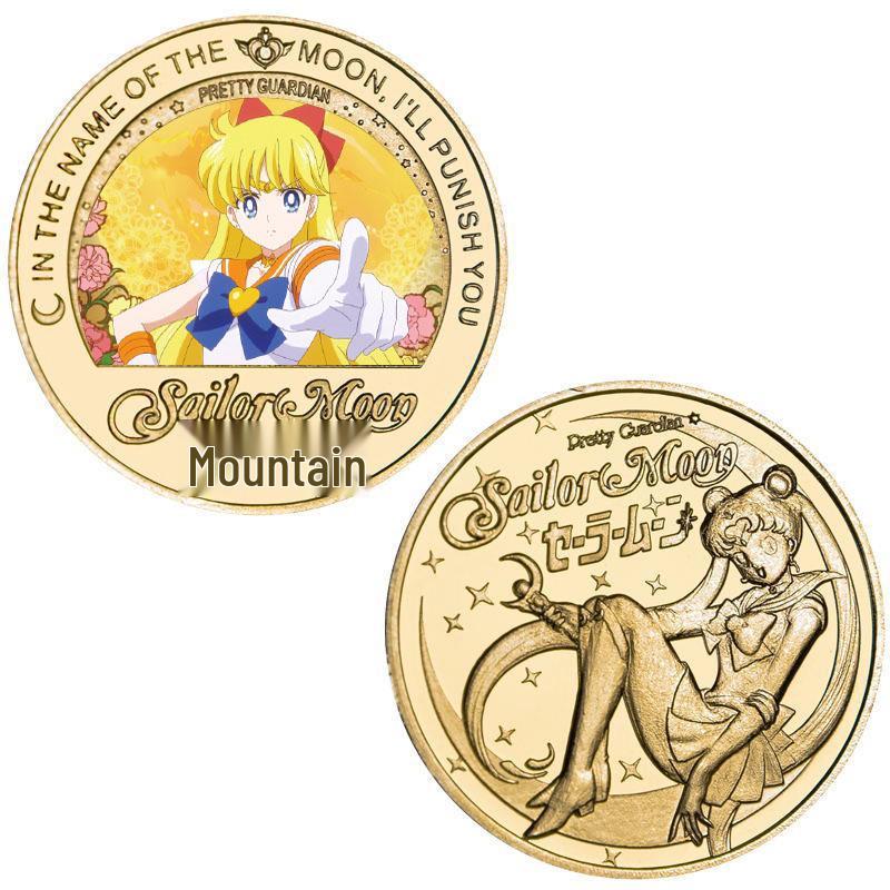 Sailor Moon Чибиуса Памятный значок-монета из литого металла Ограниченная серия