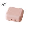 Small Medication Container Double Layer Pill Box with 7 Compartments Portable Waterproof Daily Case Medicine Organizer for Purse Pocket Size