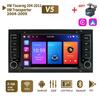 2Din 7 Inch Android Radio For Volkswagen Touareg Transporter T5 Multivan 2004-2011 Miltimedia Player GPS Navigation Head Unit 2+64GB
