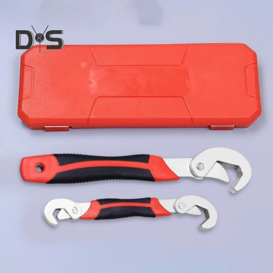 Многофункциональный разводной ключ с нескользящей ручкой, портативный кран, раковина, сантехнические инструменты, набор ключей