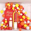 Orange Balloons Garland Red Yellow Balloon Arch Kit Firefighter Theme Birthday Party Firefighter Fire Truck Wedding Decoration