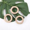 Mamimami Home Wooden Ring Square Section 65mm 10 Pieces Beech Natural Pendant Parts Gift Parts Material Material Handmade Gift Craft Present