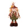 Standing Plush Harvest Scarecrows Dolls with Stretchable Long Legs Autumn Thanksgiving Festivals Decors for Indoor Space