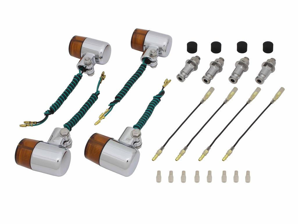 POSH принадлежности для мотоциклов 71 тип поворотника набор для конкретного транспортного средства SR400FI('85~) SR500('85~'98) Корпус с покрытием, оранжевая линза 010091-33