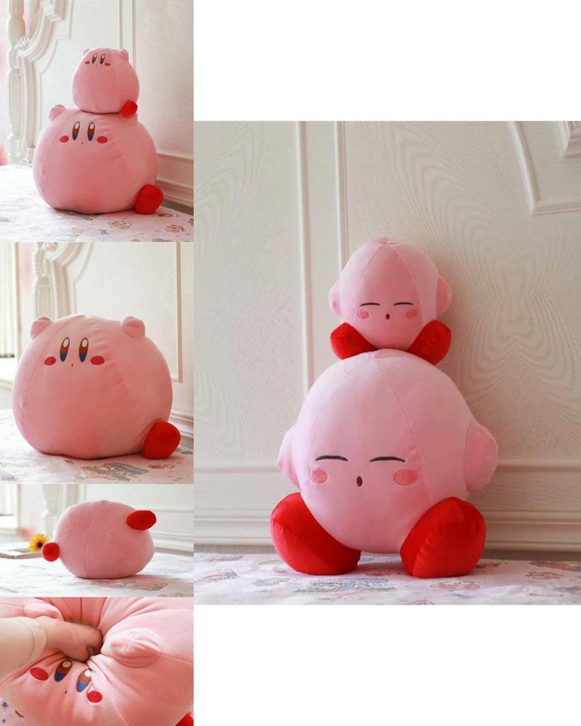 Очаровательная большая плюшевая кукла Kirby Adventure, идеально подходящая для детского подарка и домашнего декора