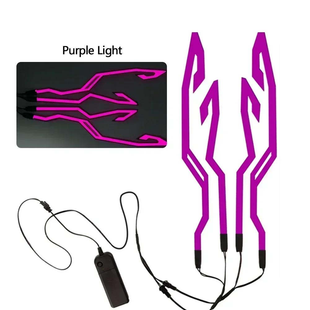 New Motorcycle Helmet Light Led Helmet Light Night Riding Signal Helmet Strip Decoration Accessories Kit