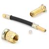 5.5in Flexible Rubber Tyre Valve Extension Adapter Inflation Tool Accessory for Truck Van Bus