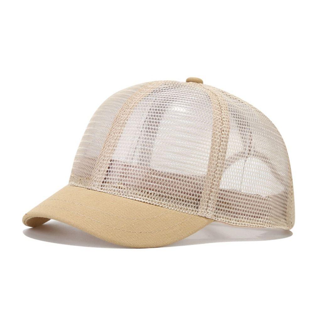 Дышащая кепка с козырьком, полностью сетчатая, повседневная бейсболка для мужчин