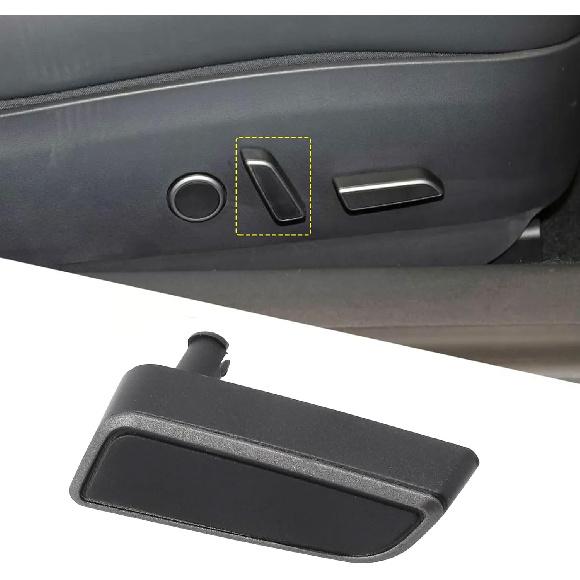 Seat Adjustment Button Black Trims For Tesla Model 3/Y Front Passenger Side Seats Cushion Forward Button Switch Cover Replacement 1098842-01-D