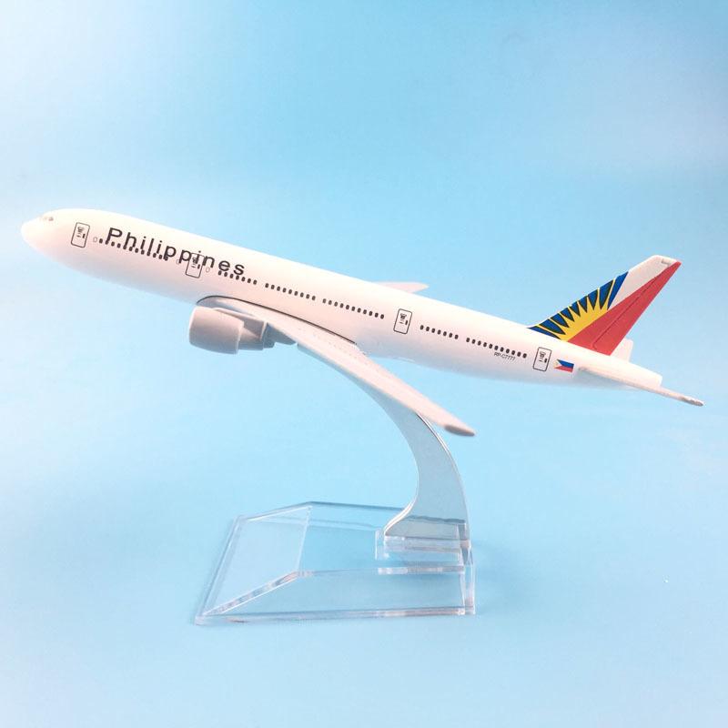 1/400 Scale Philippines Airway Boeing 777 Aircraft Model,16cm Philippines Boeing 747 Airplane Model for Kids Adult Collection