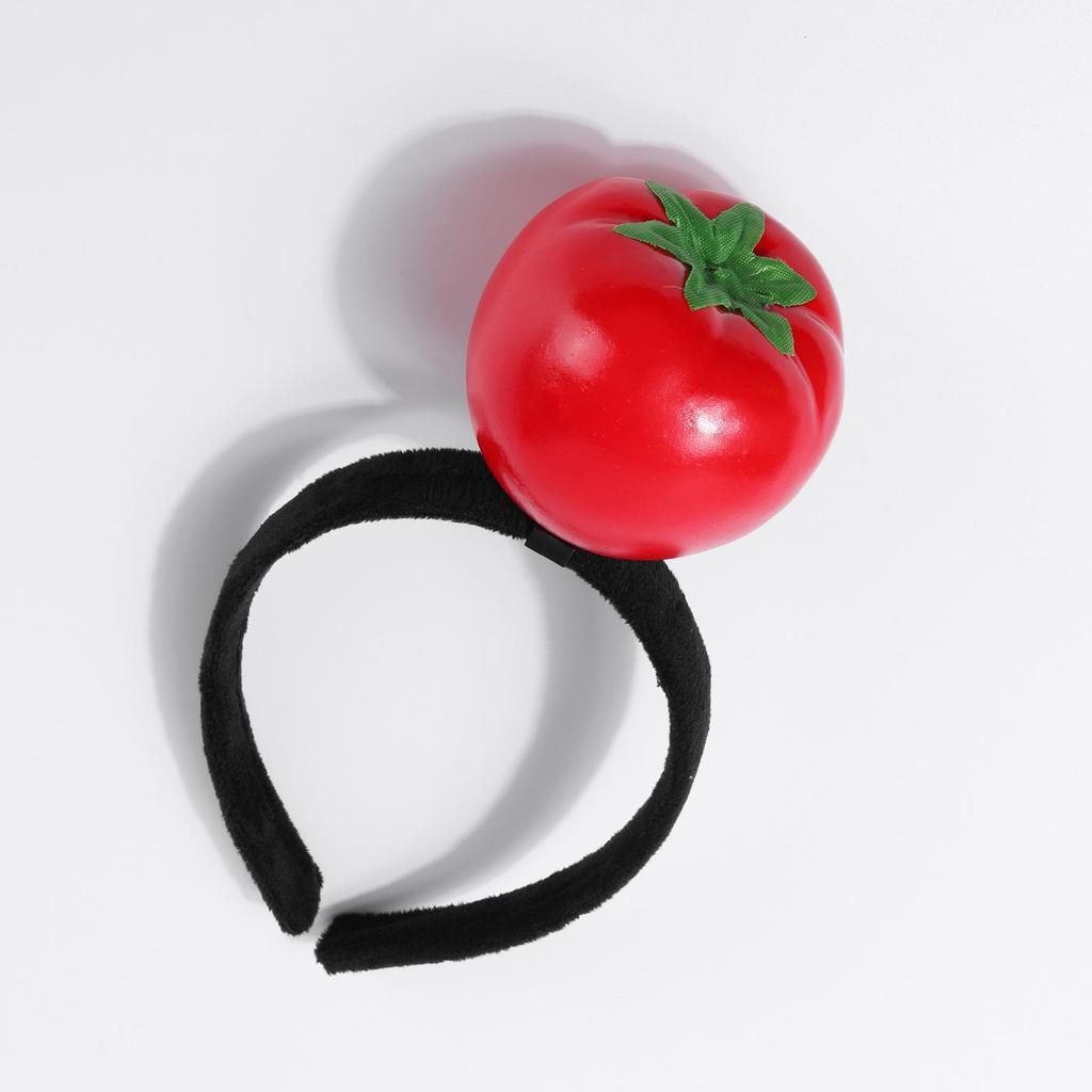 Креативные 3D-ободки для волос с овощами: Аксессуары для волос из моркови, перца, баклажана и зеленых овощей для женщин
