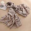 Solid Color Cotton And Linen Scarf Women'S High-End Sense Thin Long Yarn Scarf Sunscreen Shawl Commuter Simple Silk Scarf
