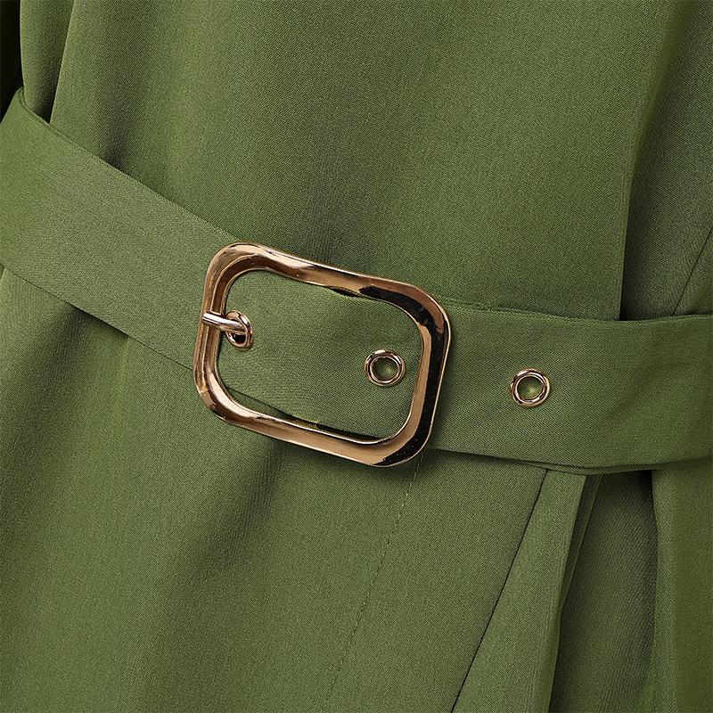 ZANZEA Women Casual Round Neck 3/4 Sleeve Loose Dress