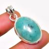 Amazonite Gemstone 925 Silver Plated Handmade Jewelry Pendant 1.51"
