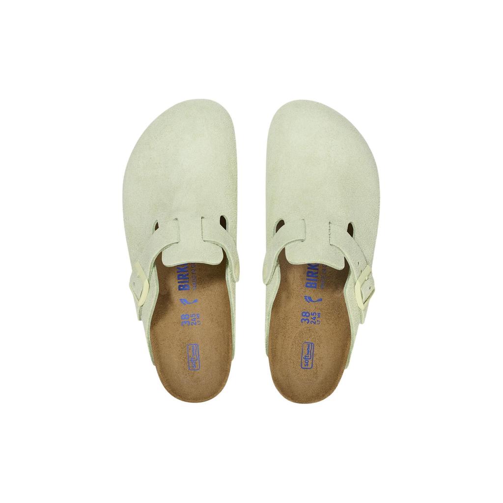 Birkenstock Бостон Мюли с мягкой стелькой и пряжкой "выцветший лайм" 1027678