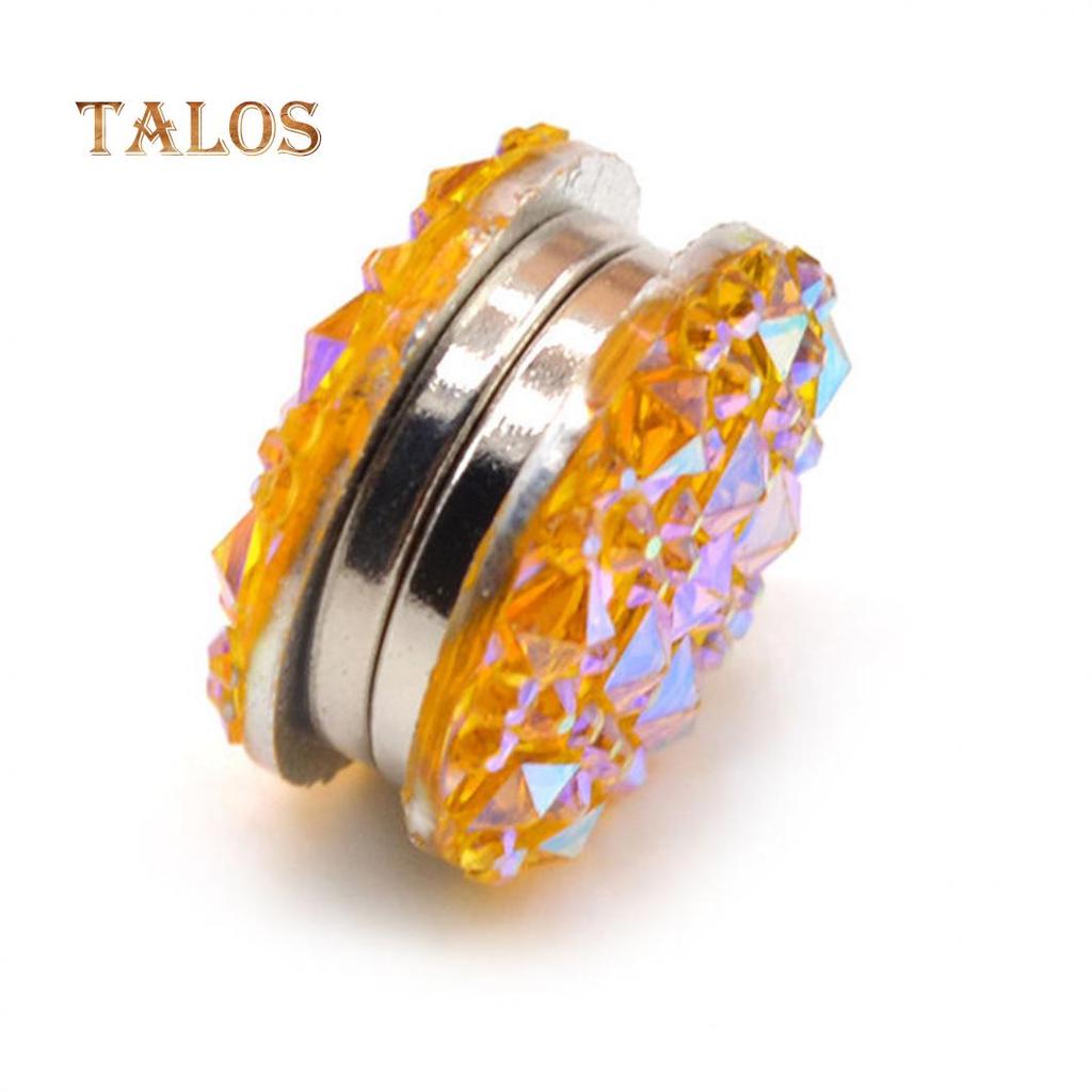 Женская магнитная брошь украшенная кристаллами одна пара в комплекте