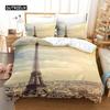 Постельное белье Love Paris Комплект Пододеяльник Комплект 3d Постельное белье Цифровая печать Постельное белье Размер Квин Комплект постельного белья Модный дизайн