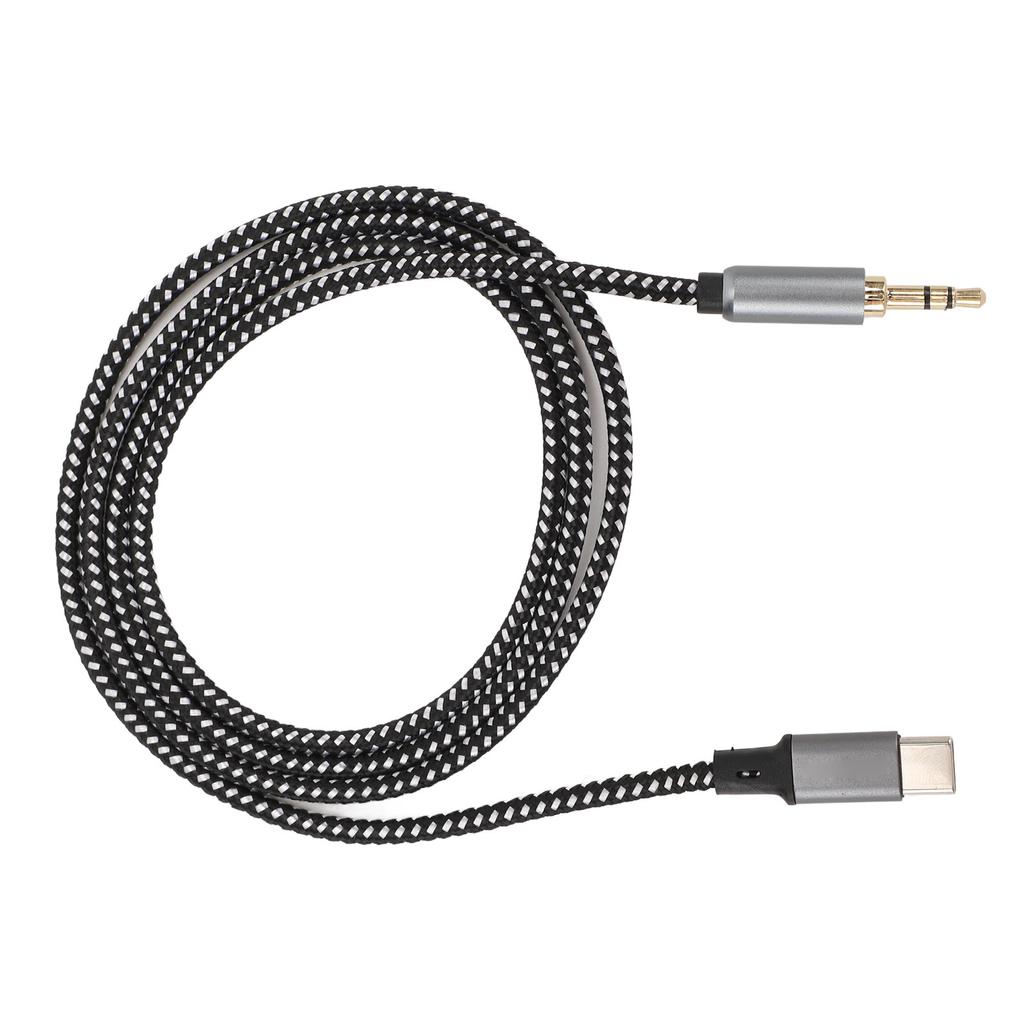 1m TYPE C To 3.5mm Sound Aux Jack Cable USB C To 3.5mm Cord for Jogging Driving Travels