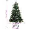 Artificial Christmas Tree Foldable Snow Flocked 210 cm