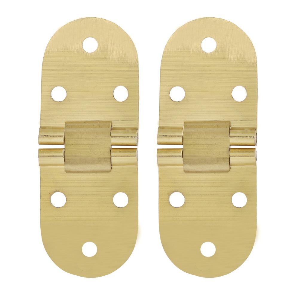 2pcs Brass Drop Leaf Hinge 80x30mm Flap Hinge Solid Hinge Folding Table