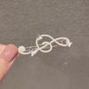 Shining Hairpin Music Note Shape Side Pin for Lady Elegant Bobby Pin Nonslip Hair Clip for Side Bangs Hair Ornament