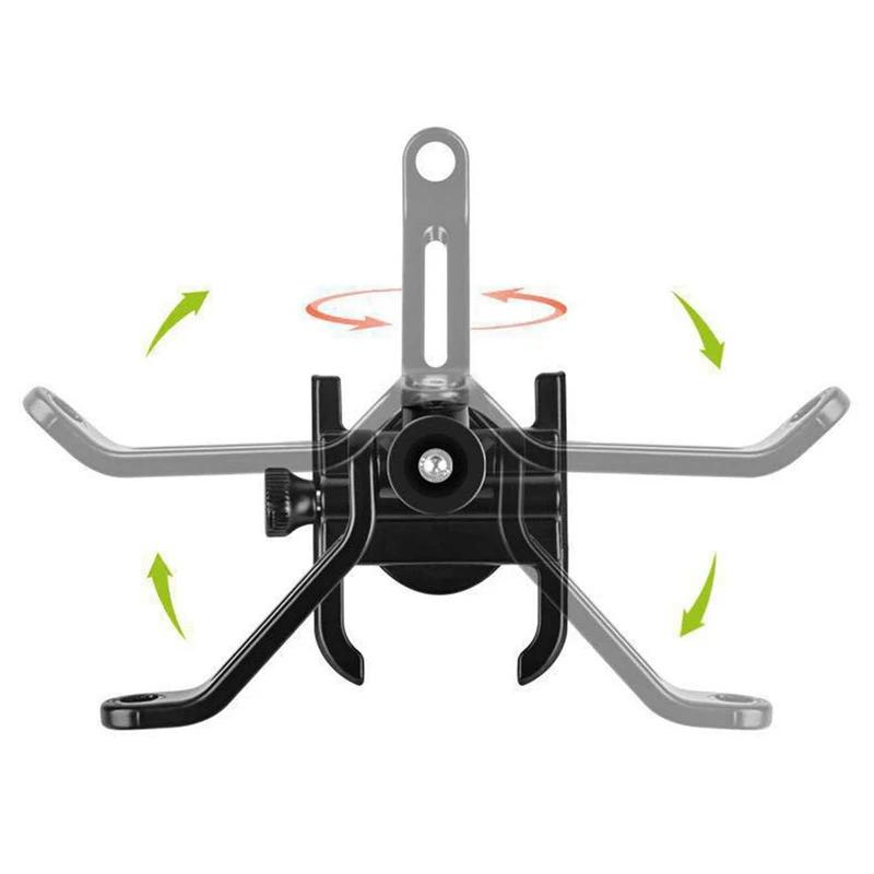 Aluminum Alloy Motorcycle Bicycle Mobile Phone Holder GPS Bracket Mounting Clip Multi-specification Mobile Handlebar Bracket