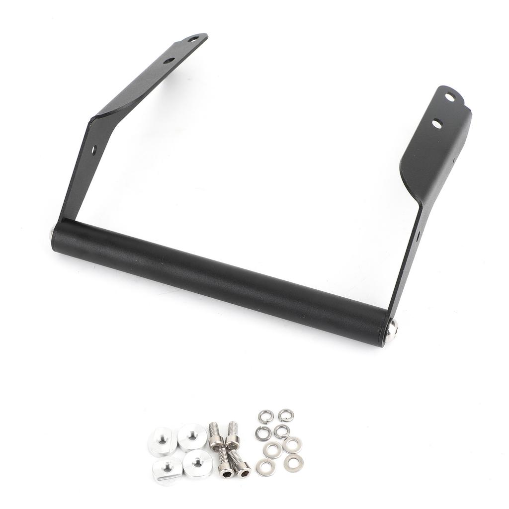 Black GPS Phone Bracket Holder Rod Fit for Kawaski Versys 1000 KLZ1000 2019-2023