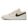 Женские кроссовки Air Jordan 1 Low Coconut Milk кремово-черные белые DC0774-121