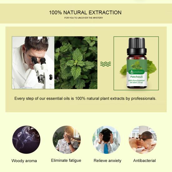 Yousheng 10 мл ароматическое масло не раздражает кожу, сужает поры, восстанавливает после загара, глубоко очищает, увлажняет, осветляет тон кожи, экстракт пачули, эфирное масло