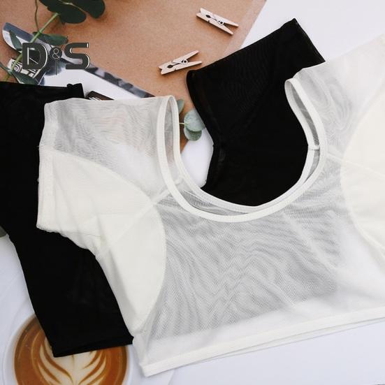 Женский жилет для защиты от пота под мышками, прозрачные рубашки с защитой от пота в области подмышек, быстросохнущий жилет с запахом, впитывающий пот для женщин, девушек и женщин