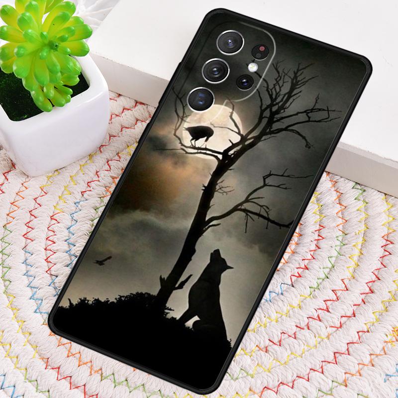 Чехол для телефона Animal The Wolf Howl print для Samsung Galaxy note 10 pro S26 Ultra S23 S24 FE S25 S21 S22 PLUS ударопрочный