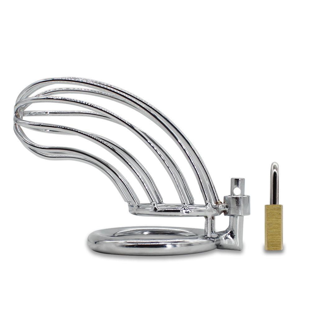 Металлическая клетка Пенис Замок целомудрия Замок целомудрия Очиститель долгосрочного ношения CB Секс-игрушки Секс-инструменты Клетка SM